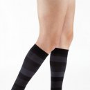 MICROFIBER SHADES kompresné lýtkové ponožky pre mužov vzor prúžok