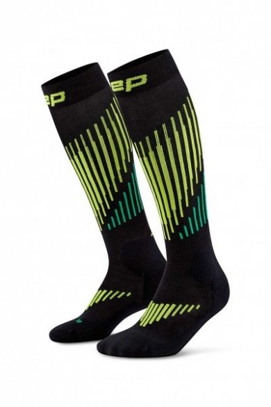 CEP Bežecké kompresné podkolienky MERINO 3.0