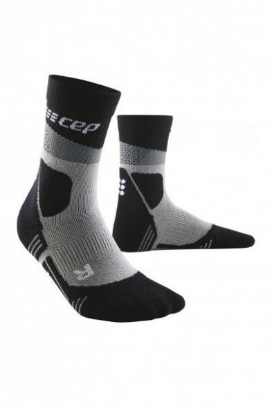 CEP Vysoké outdoorové kompresné ponožky MAX CUSHION